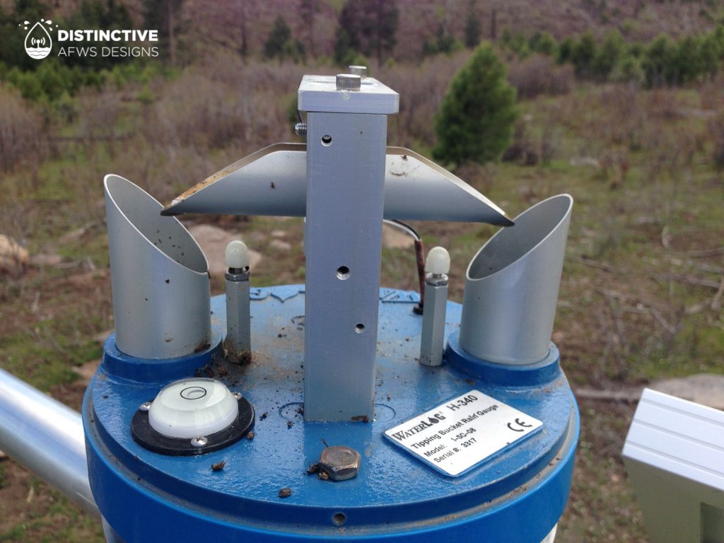 Failed tipping bucket due to lack of maintenance and cleaning in Santa Clara Canyon, New Mexico