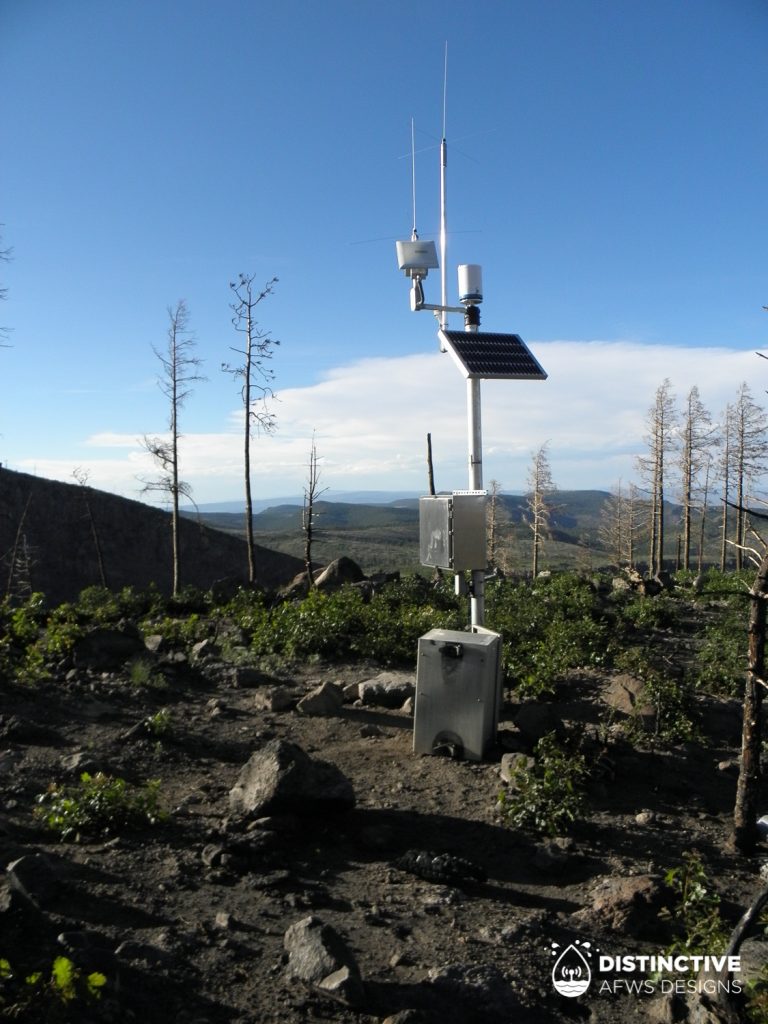 ALERT2 east repeater and weather station for Santa Clara Pueblo, Safety of Dams Program in Santa Clara Canyon, New Mexico