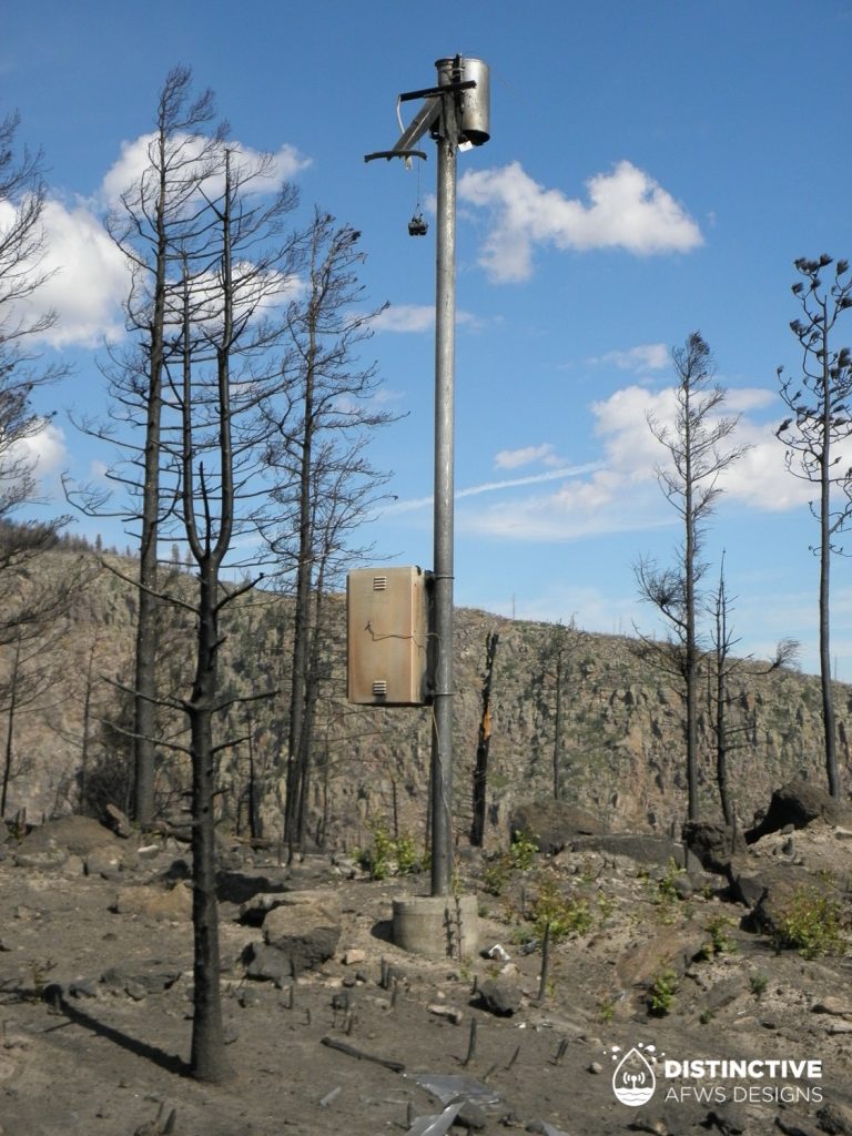 Original east repeater for Santa Clara Canyon before 2011 fire