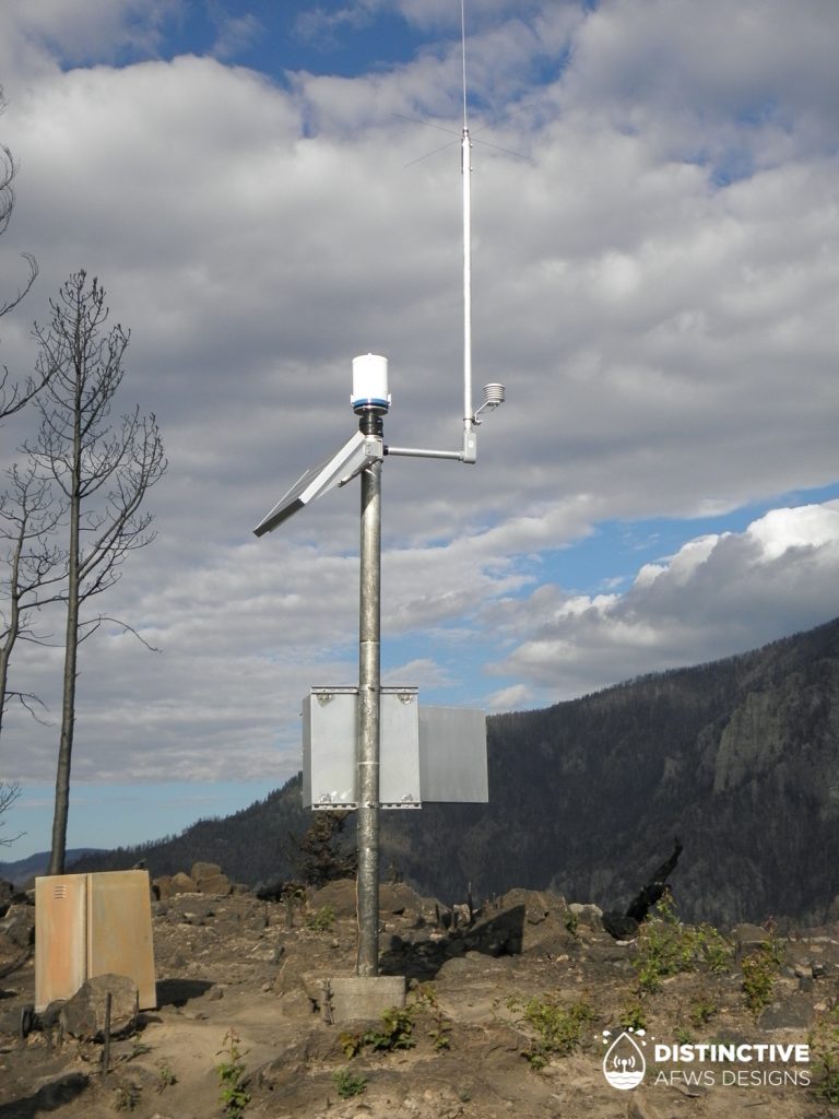 ALERT2 east repeater and weather station for Santa Clara Pueblo, Safety of Dams Program in Santa Clara Canyon, New Mexico