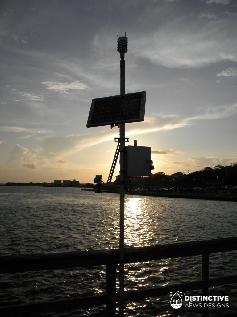 Configuration of a realtime water and weather monitoring station in Southport, North Carolina